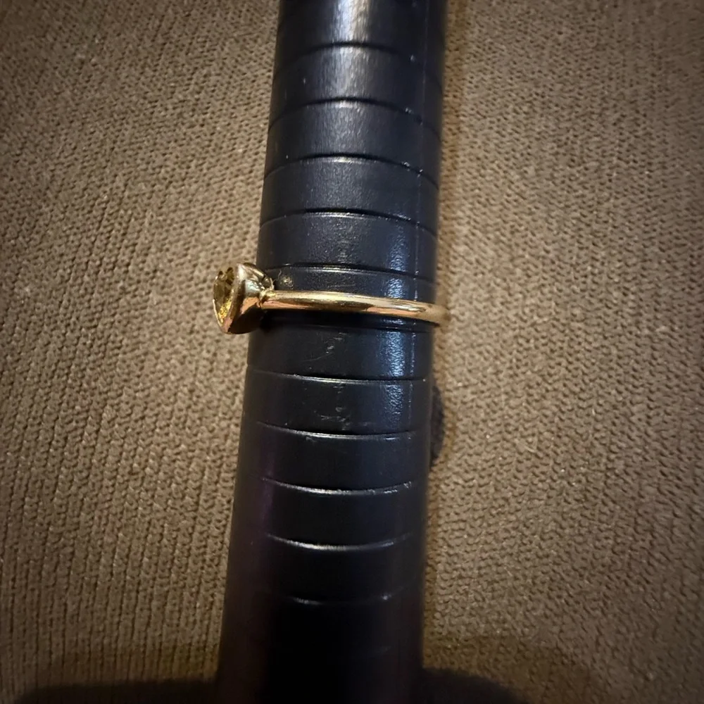 Pandora 18k over silver Cz Radiant heart ring - retired - Picture 4 of 7